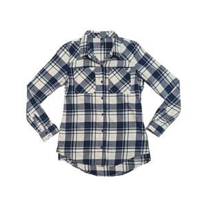 FOX Racing Flown Flannel Button Up Shirt Collared Long Sleeve Womens Small Top